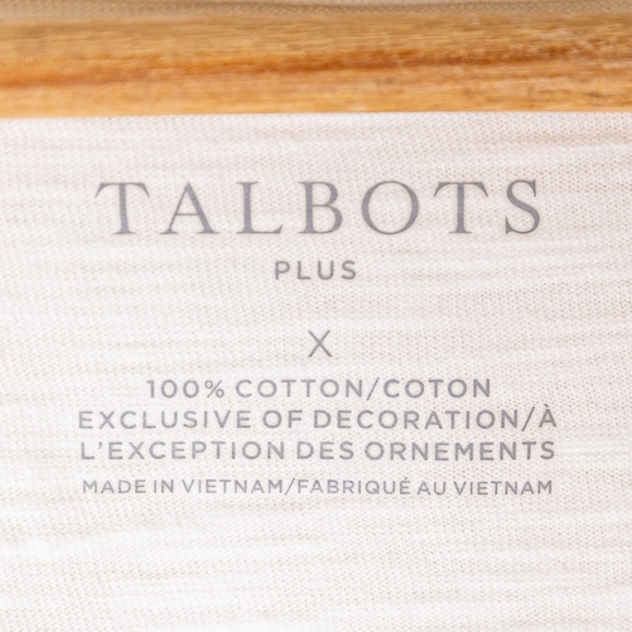 NWT: Talbots Lightweight Embroidered Tassel Tie Top; Women's; White; Plus X - Picture 6 of 10